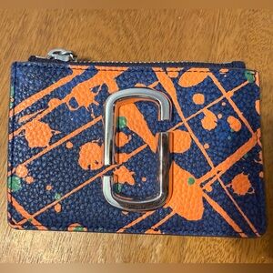 Marc Jacobs The Splatter Paint Top Zip Multi Wallet Card Case